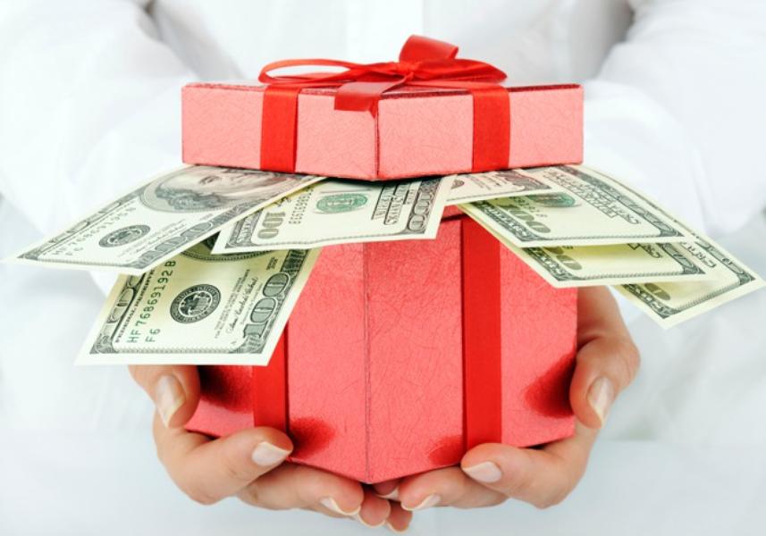 Wedding gift money