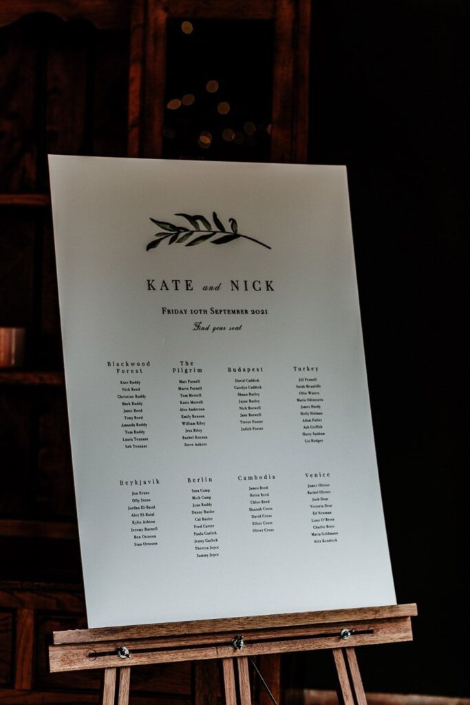 Wedding Seating Charts