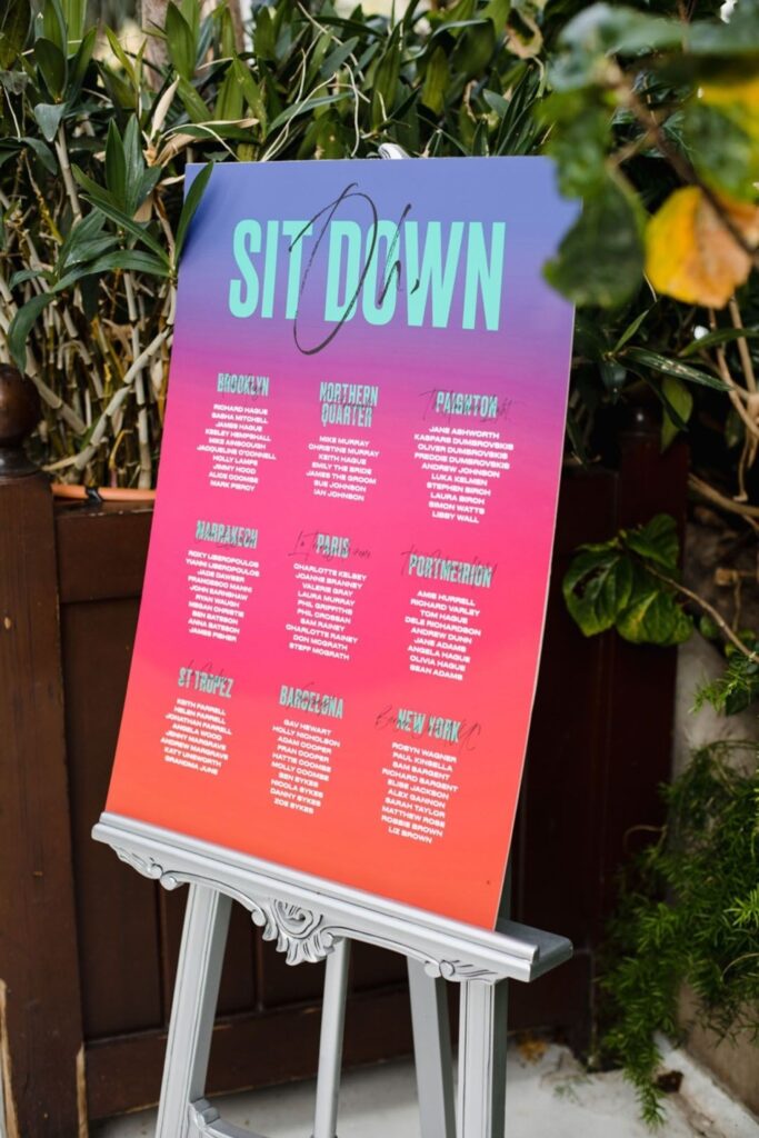 Wedding Seating Charts