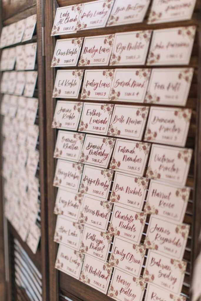 Wedding Seating Charts