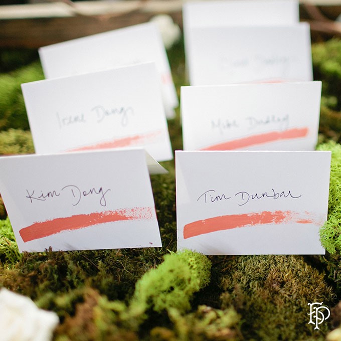 Wedding place card ideas.